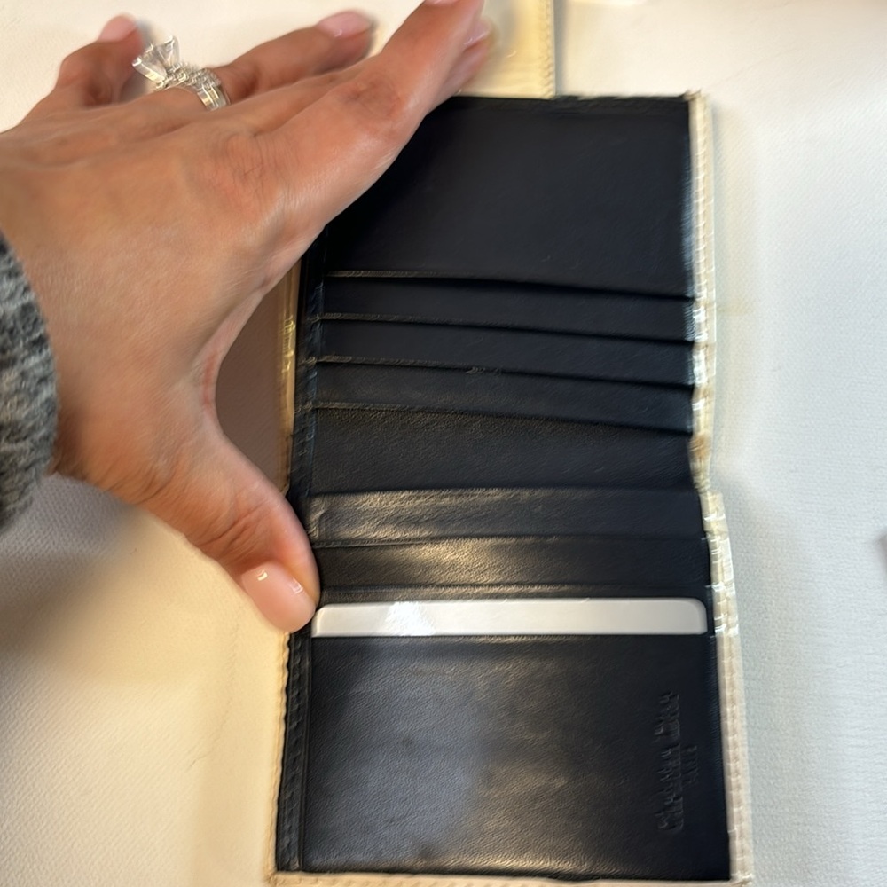 Dior Compact Wallet - Blue & Wht includes authenticity card. - Picture 12 of 16